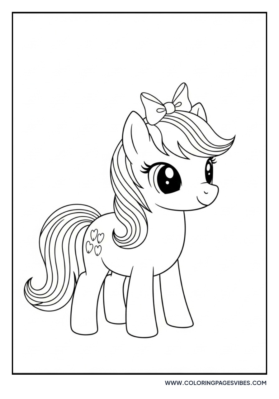 Pony with a Bow