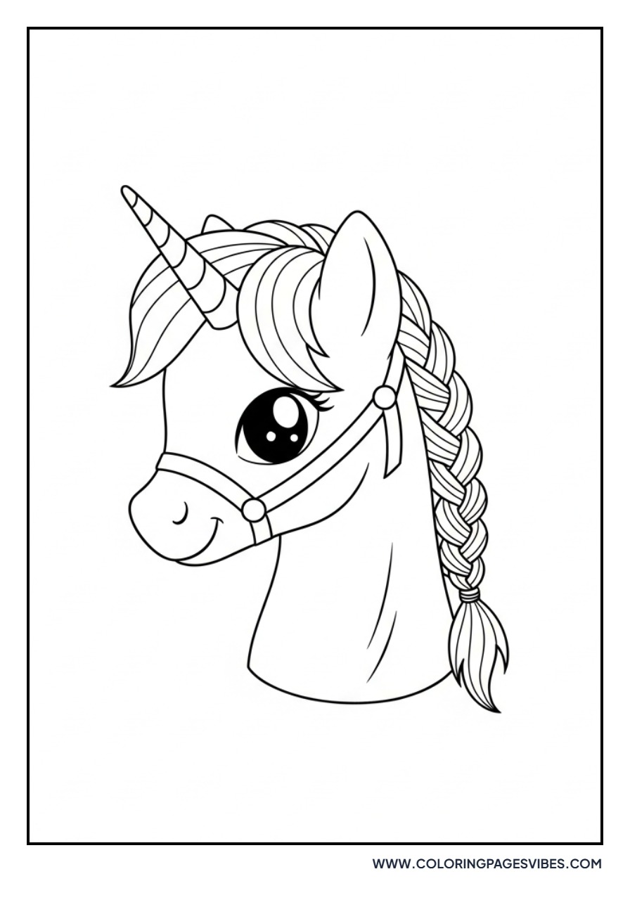 Pony with Braided Mane