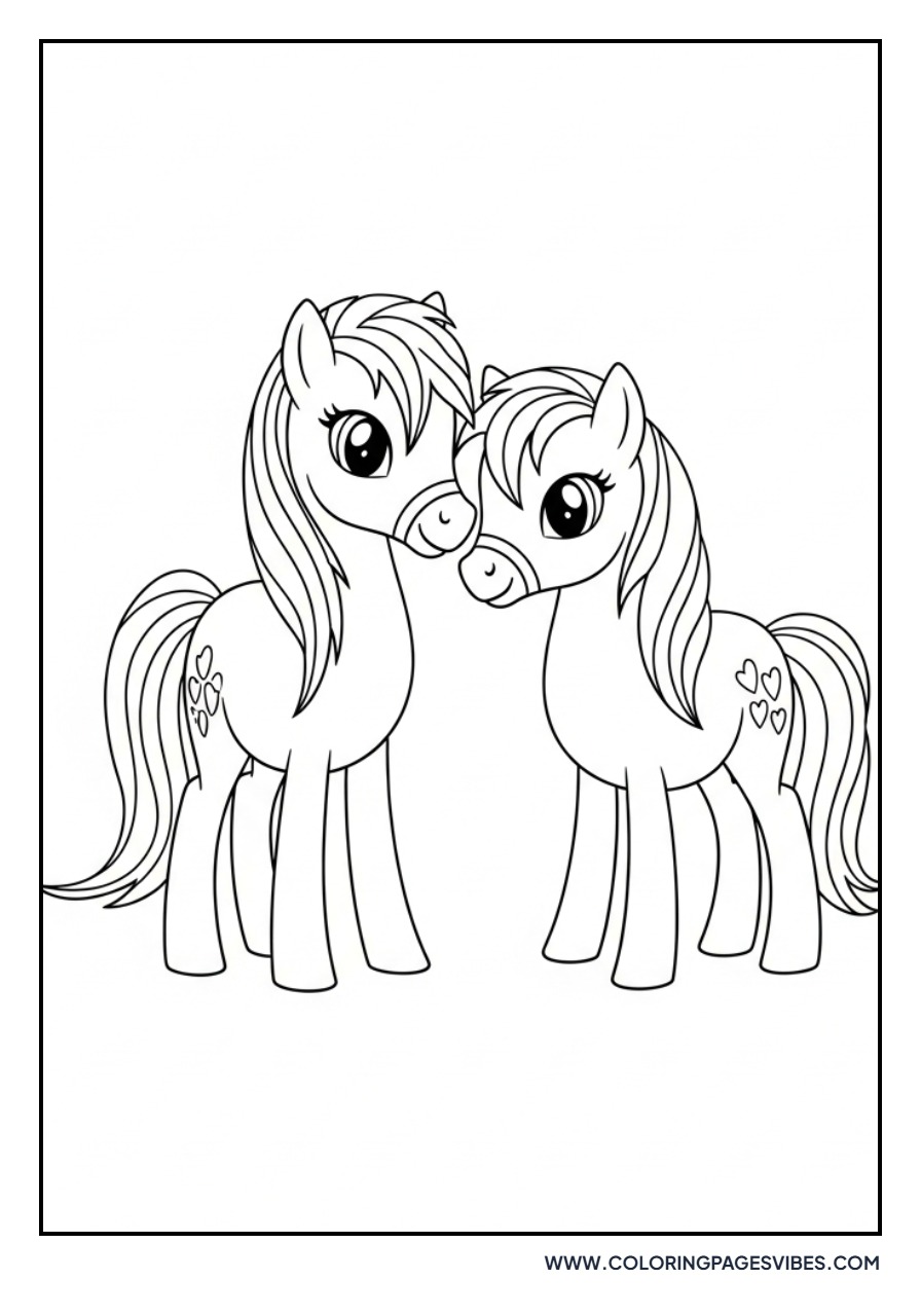 Two Best Friends Ponies