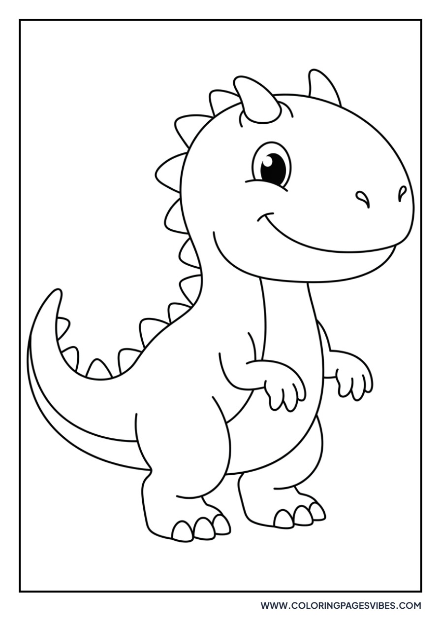 Cartoon Indominus Rex for Kids
