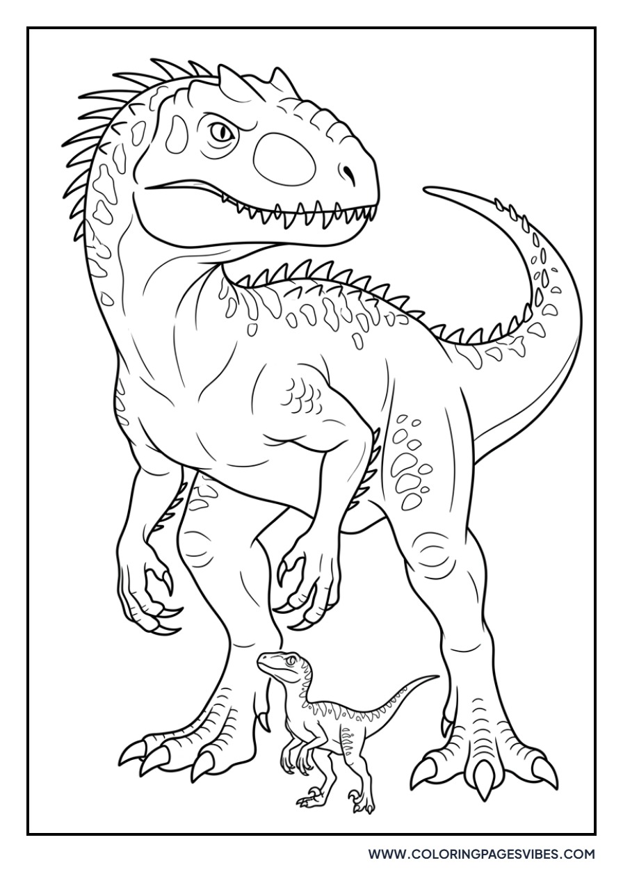 Indominus Rex and Blue the Raptor