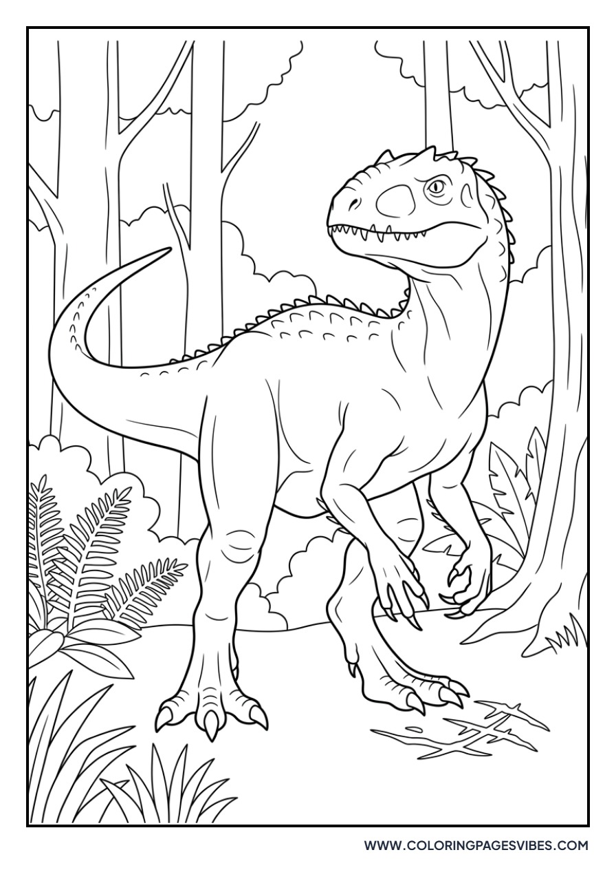 Indominus Rex Guarding Territory