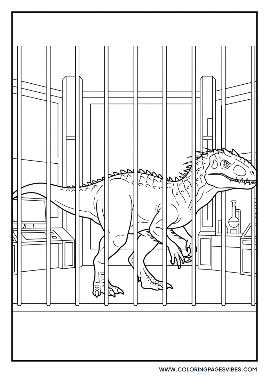 Indominus Rex in a Cage