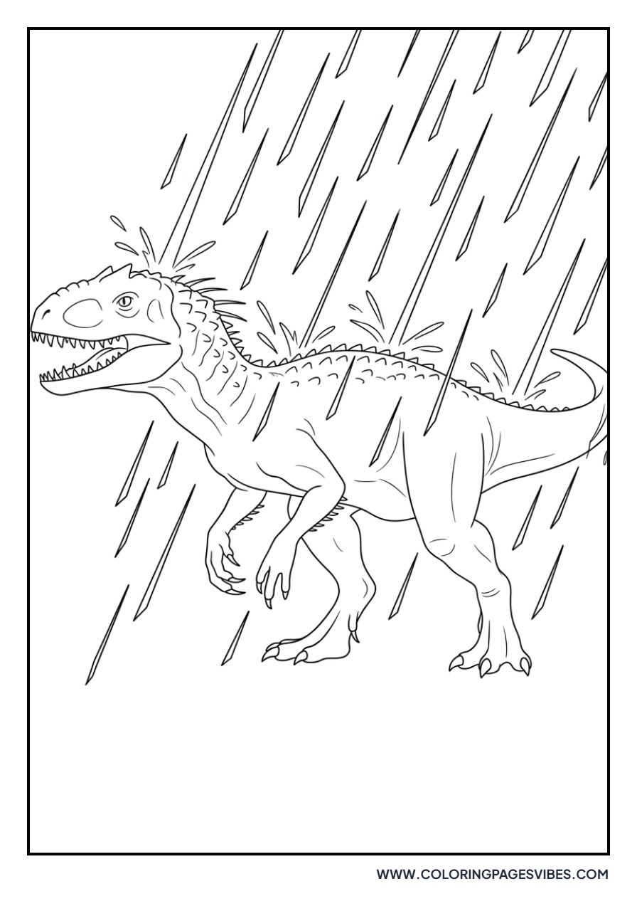 Indominus Rex in the Rain