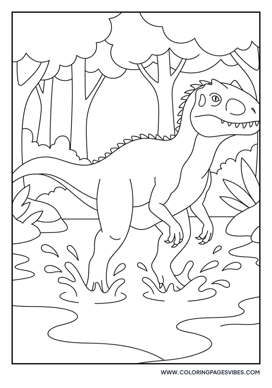 Indominus Rex Standing in River