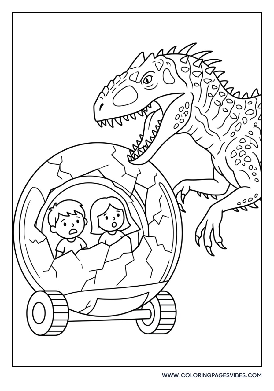 Indominus Rex with Gyrosphere