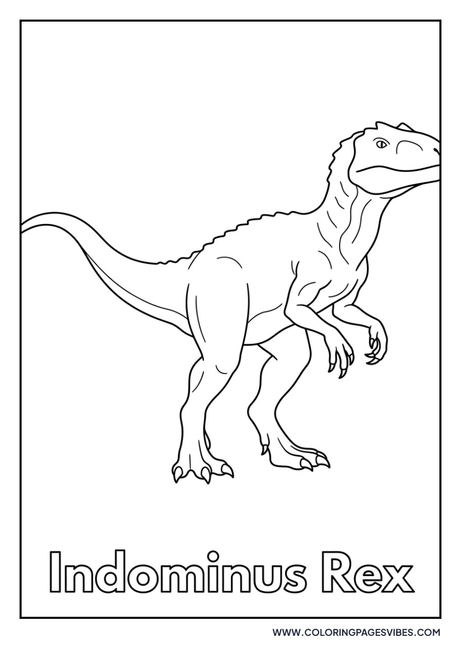Indominus Rex with Scientific Name