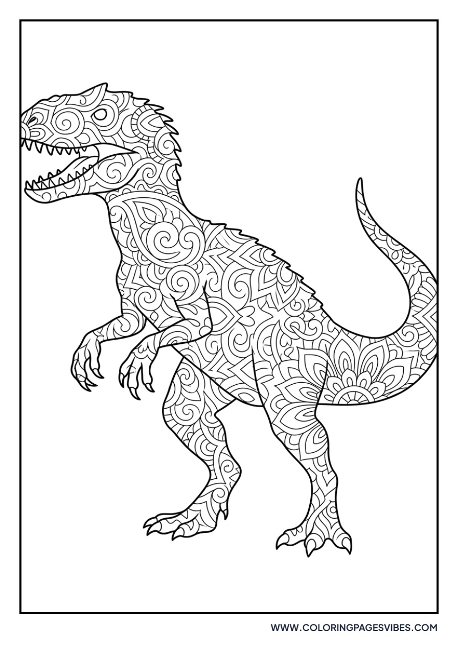 Stylized Mandala Indominus Rex