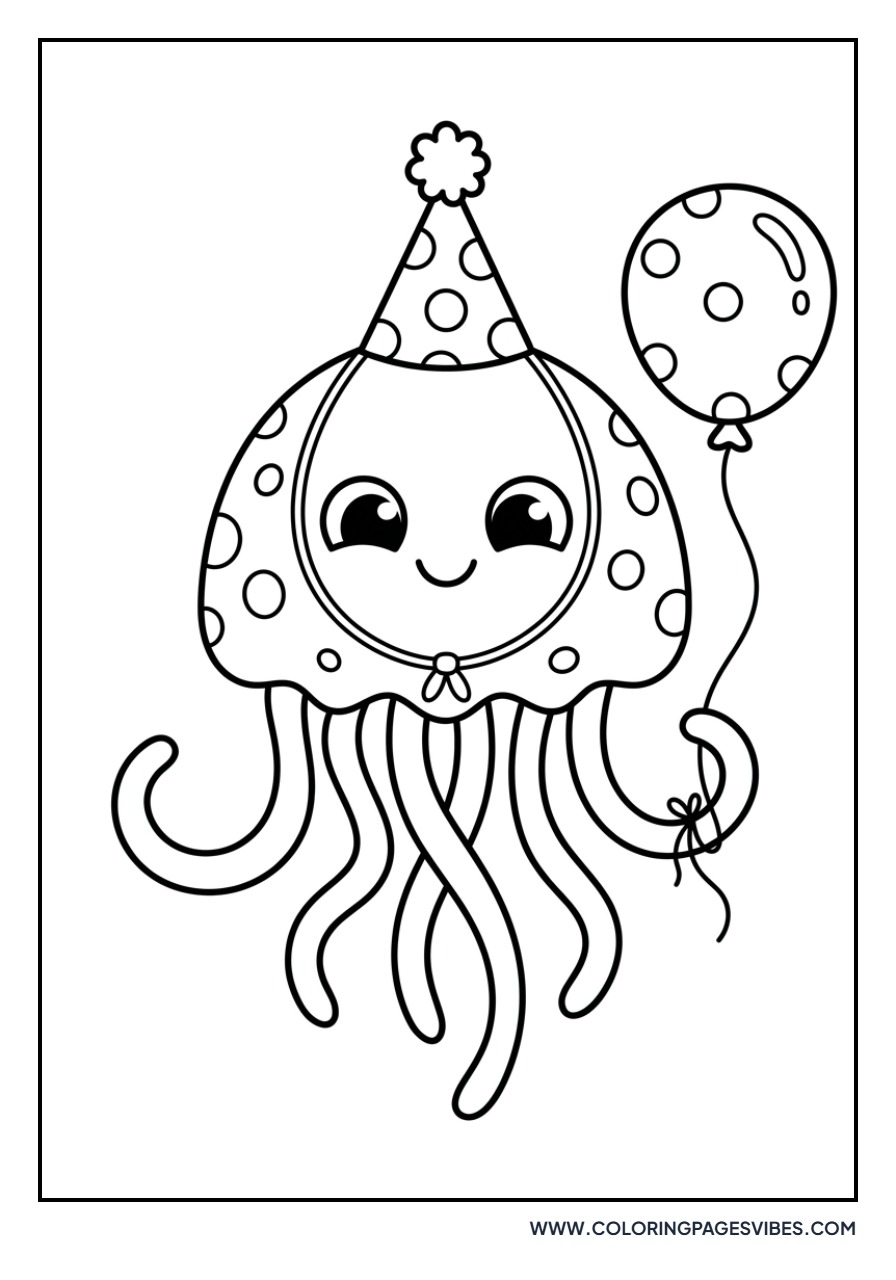 Jellyfish Celebrating a Birthday