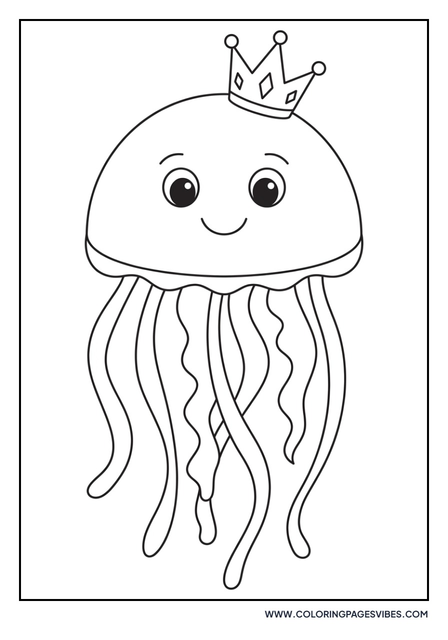 Jellyfish Wearing a Crown