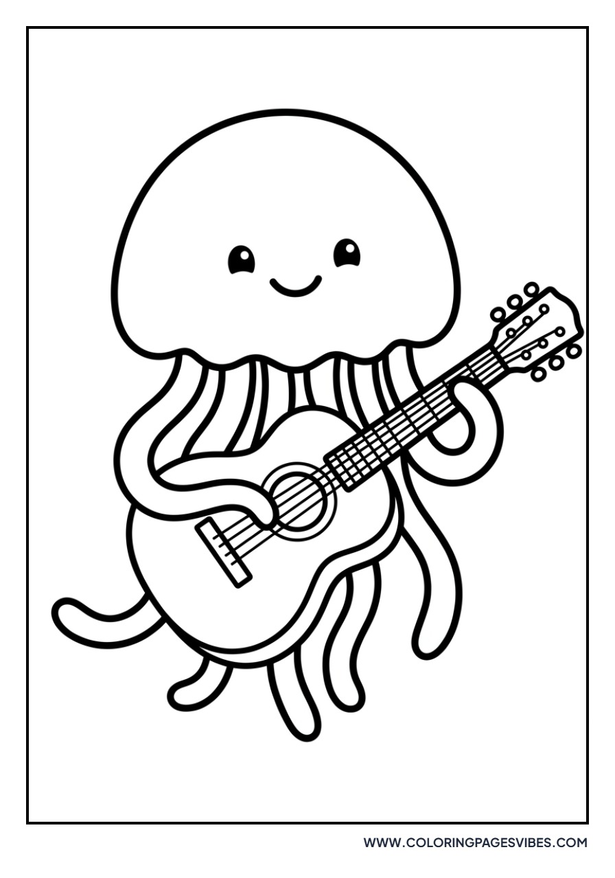 Jellyfish with a Guitar