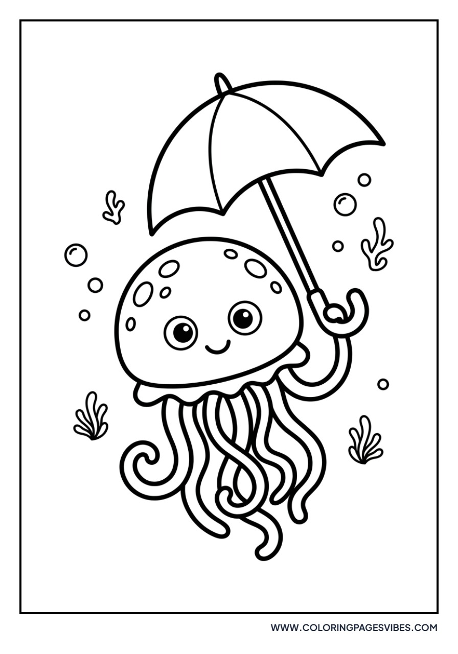 Jellyfish with a Rain Umbrella