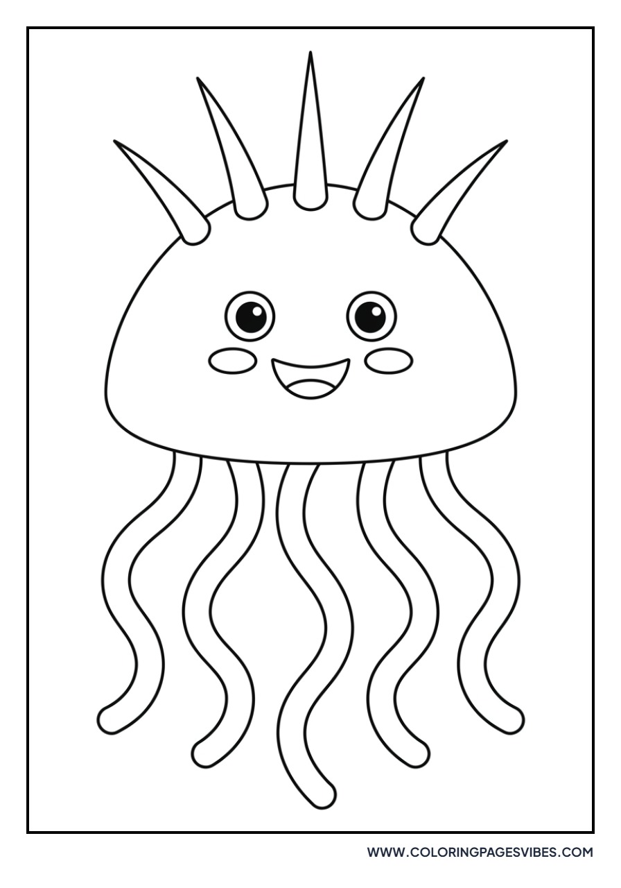 Jellyfish with Spiky Hair