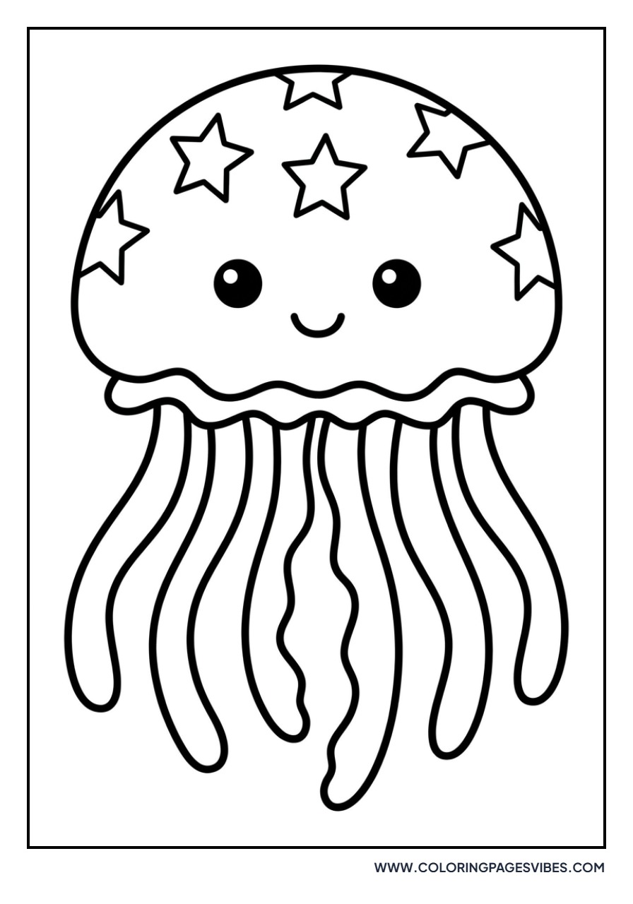 Jellyfish with Star Patterns