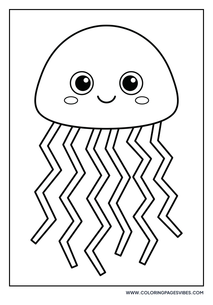 Jellyfish with Zig-Zag Tentacles