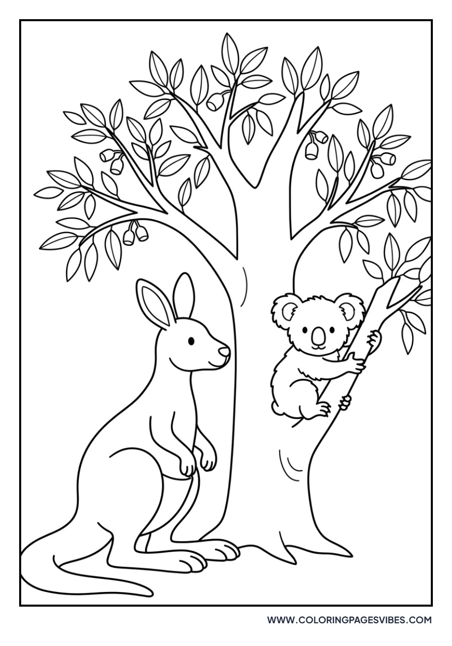 Kangaroo and Koala Friends