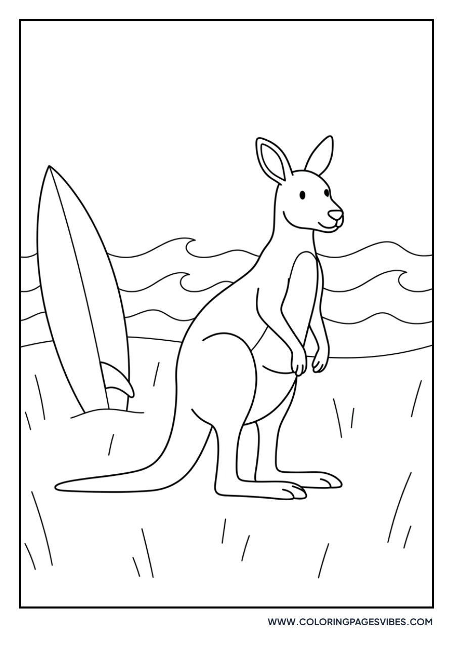 Kangaroo at the Beach