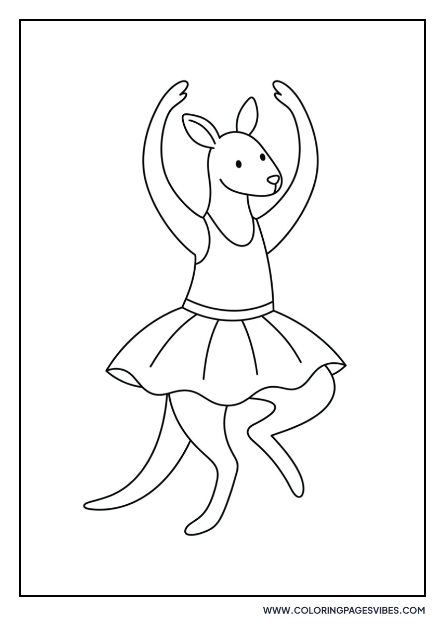 Kangaroo in a Tutu