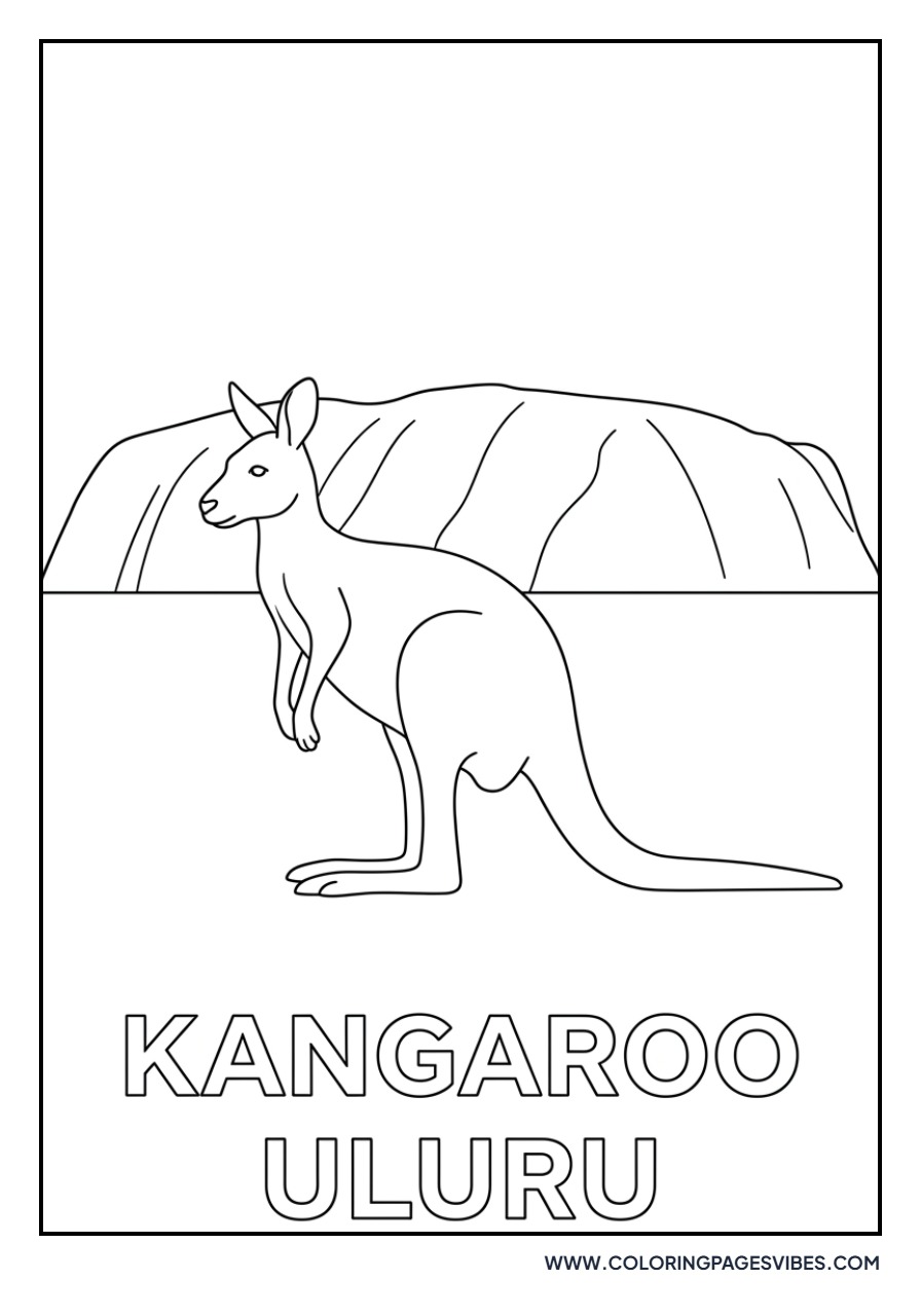 Kangaroo Near Ayers Rock