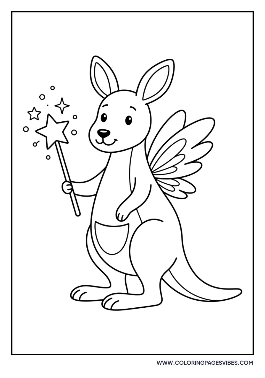 Kangaroo with a Magic Wand