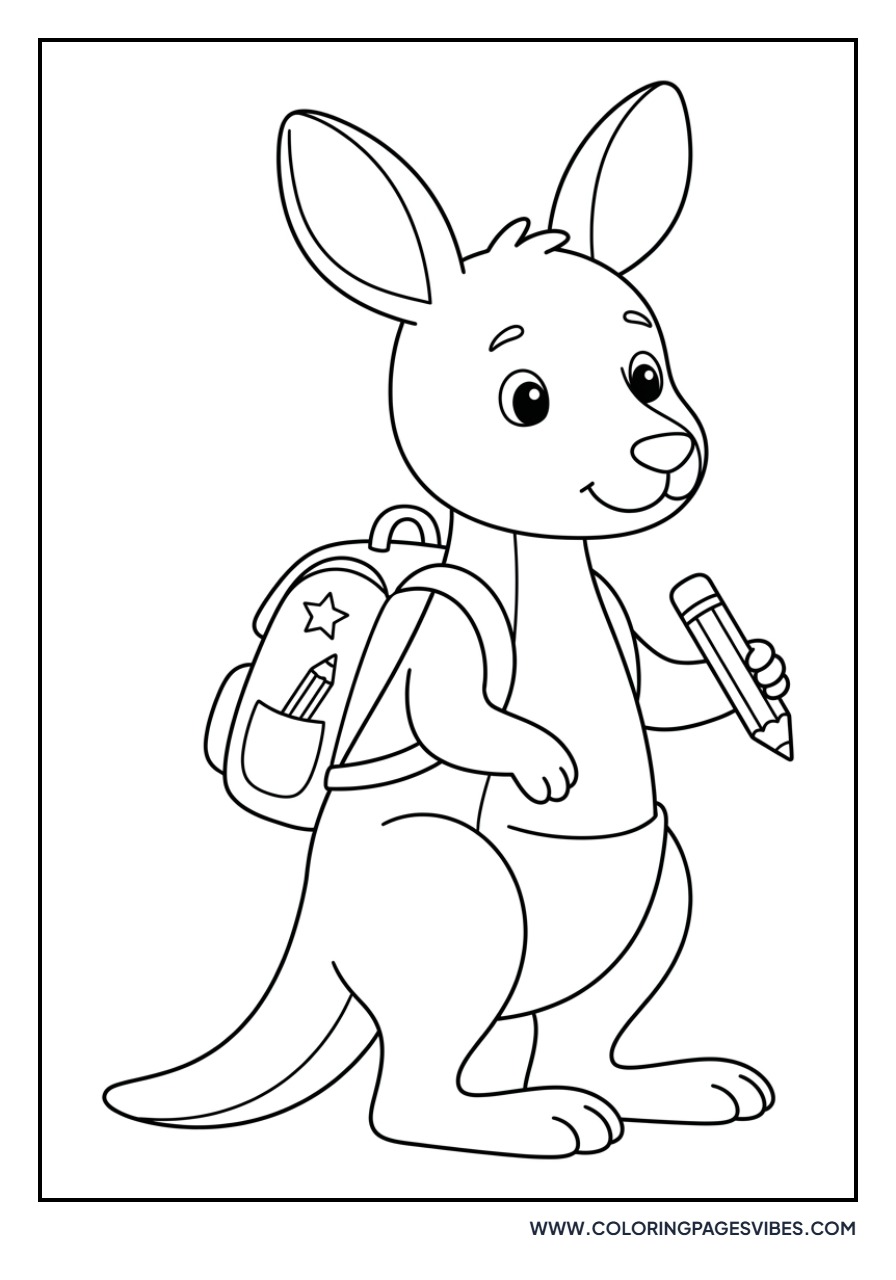 Kangaroo with Backpack