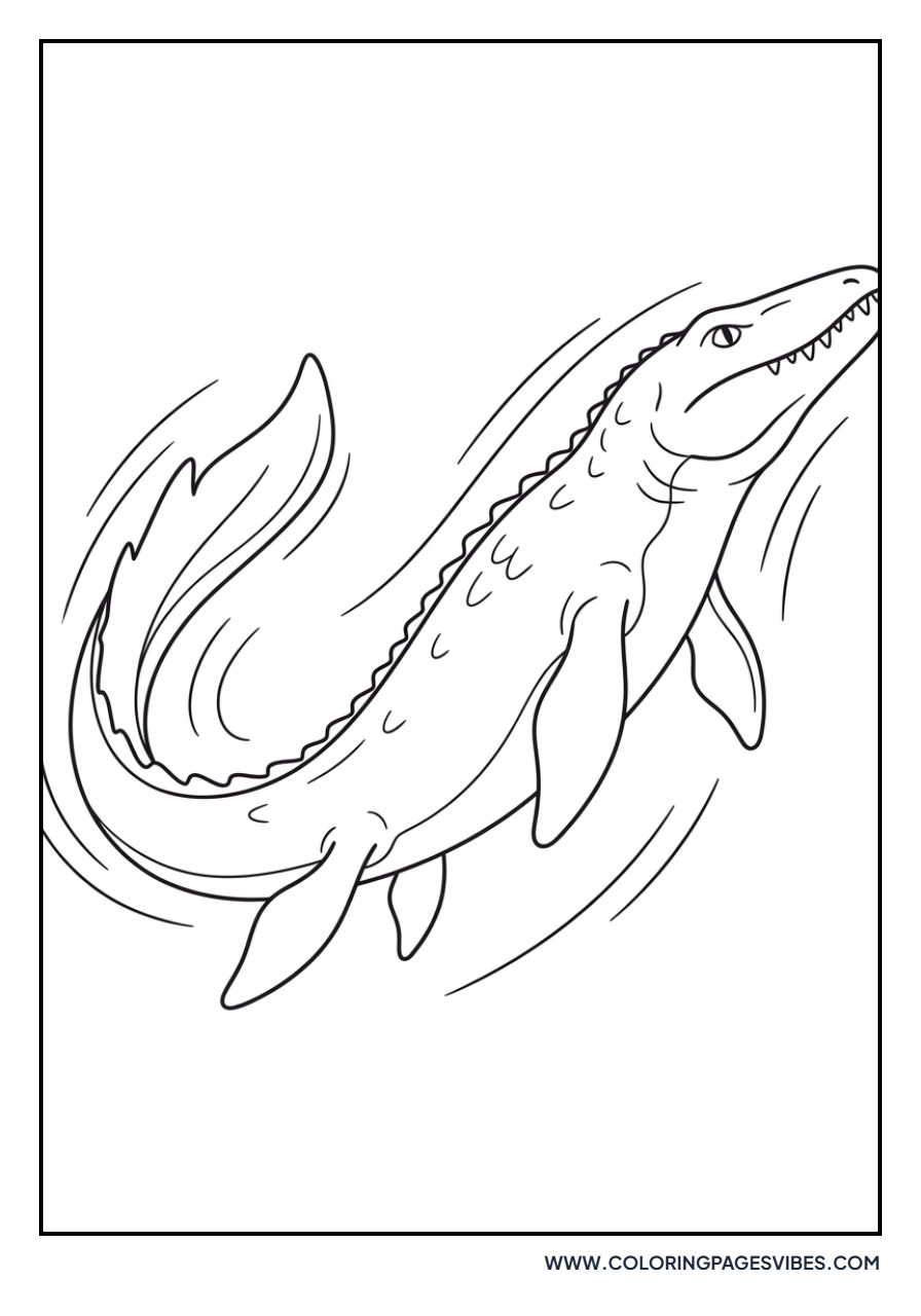 Fast Swimming Mosasaurus