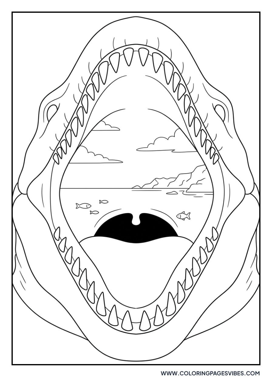 Giant Mosasaurus Mouth