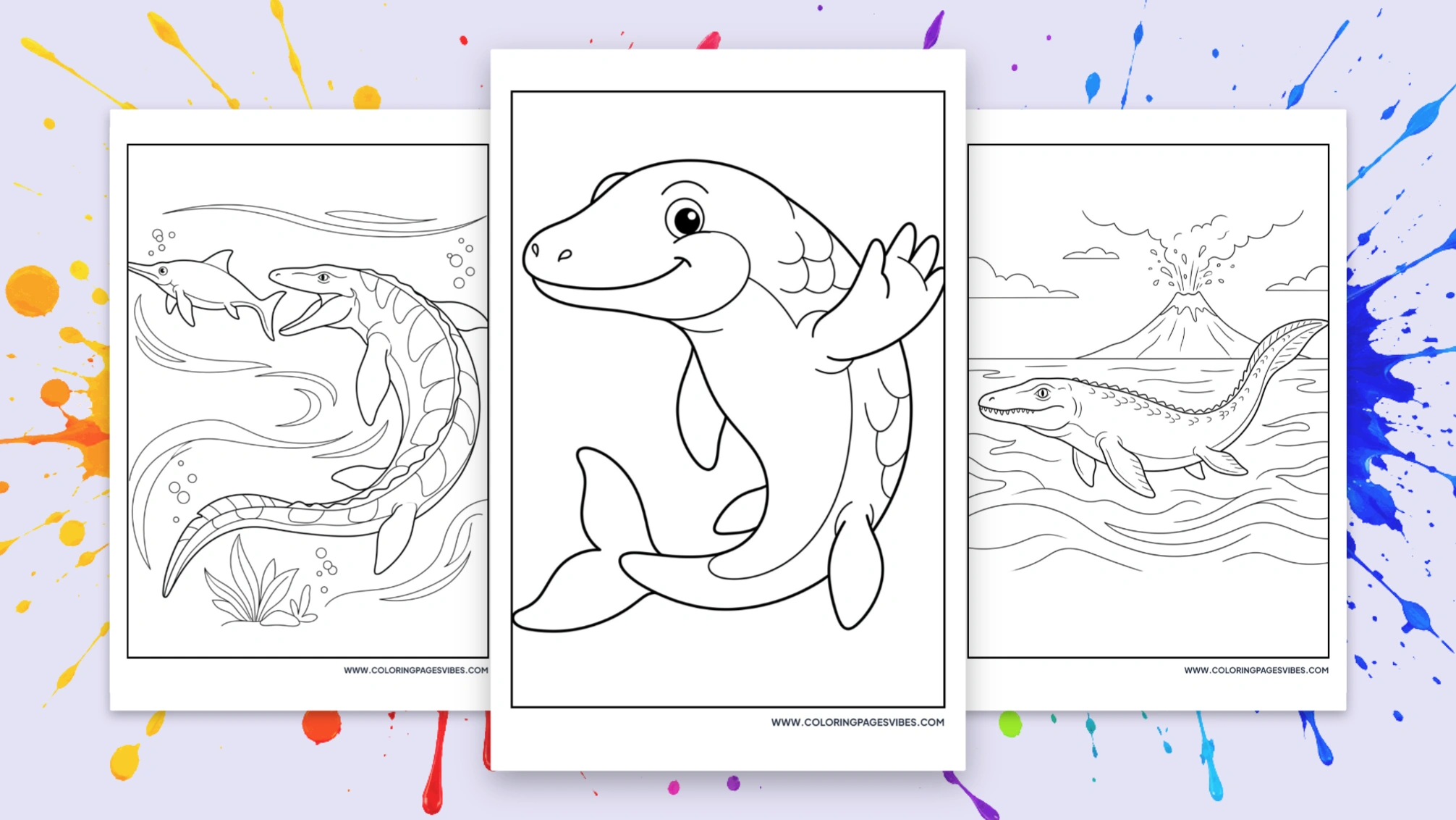 75+ Mosasaurus Coloring Pages: Free Printable PDFs