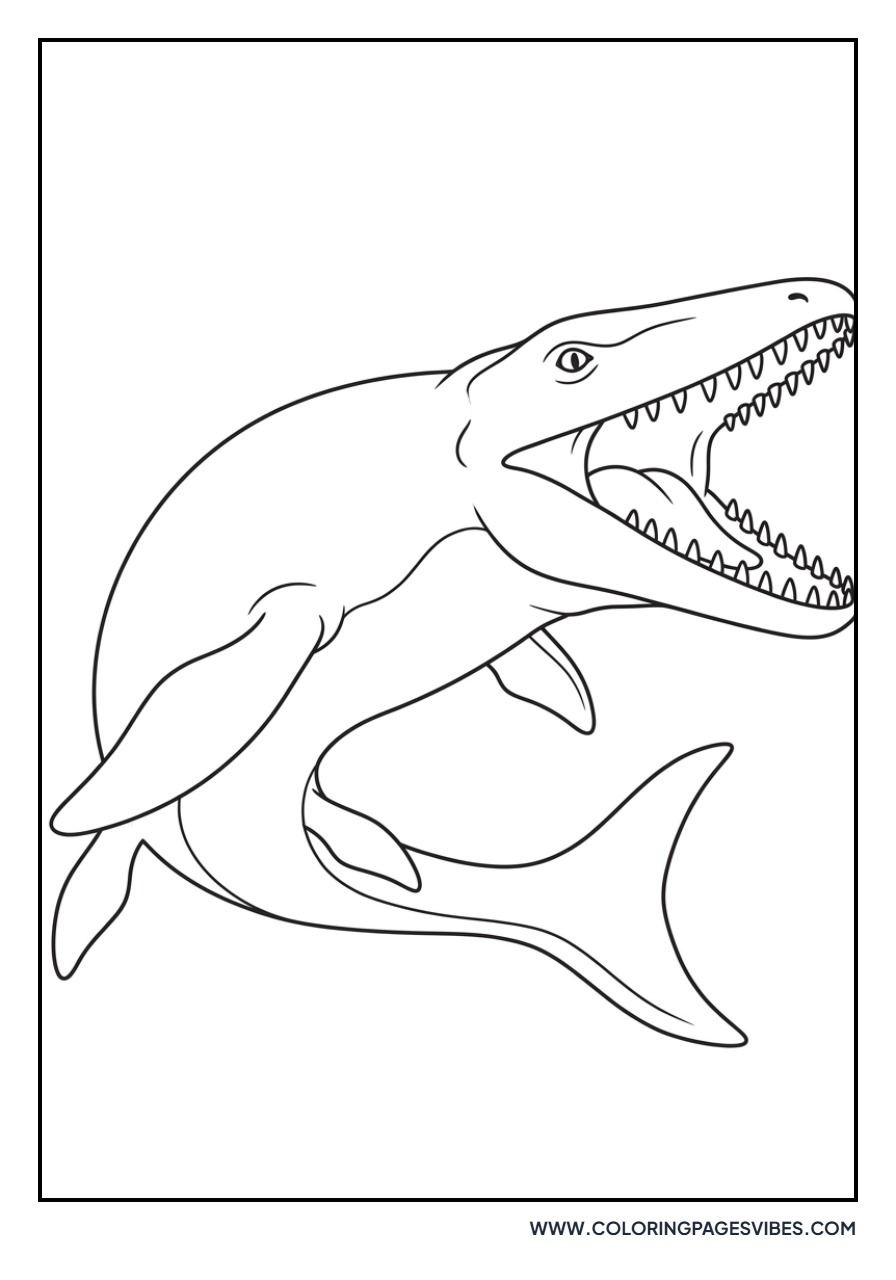 Mosasaurus Jaws Open