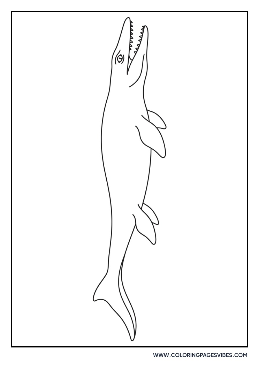 Mosasaurus Silhouette