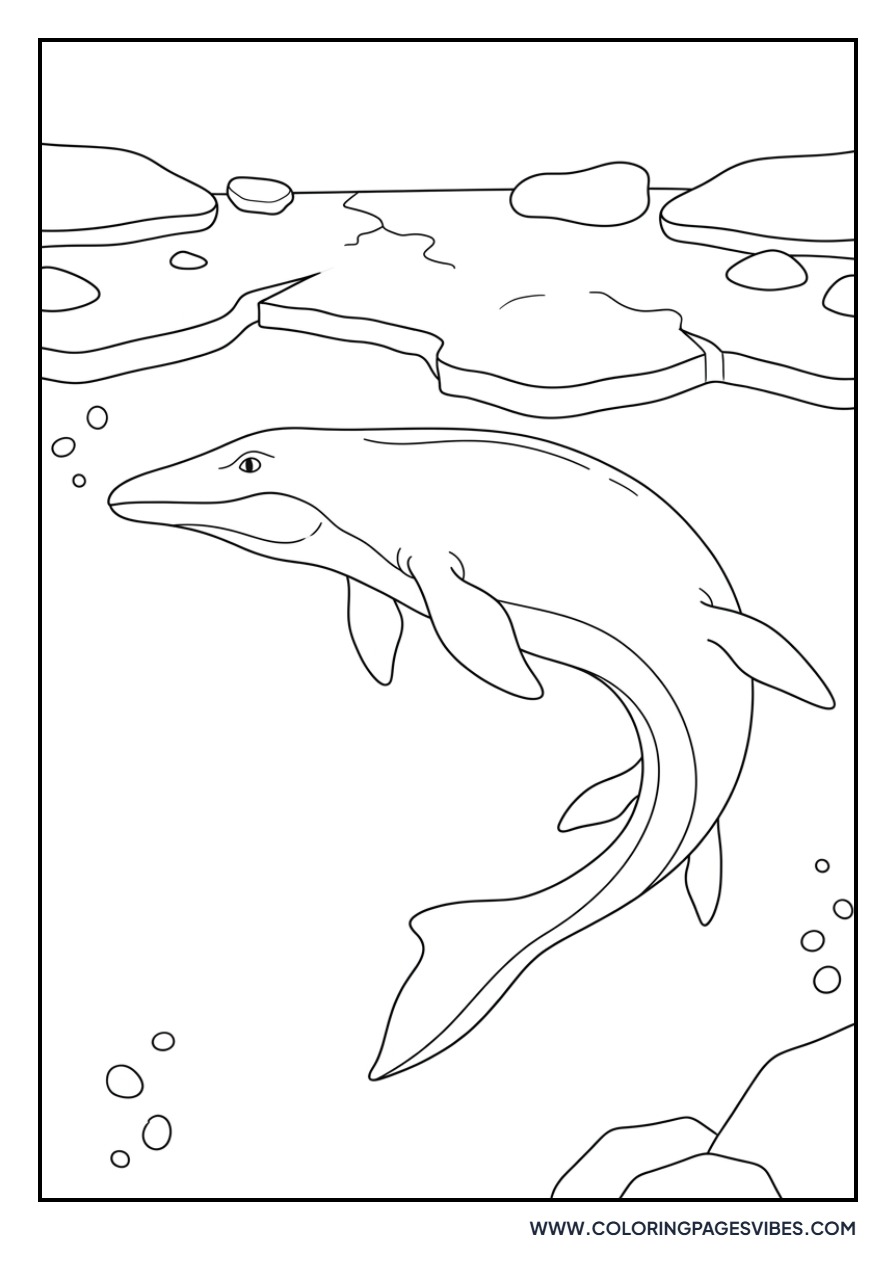 Mosasaurus under Ice