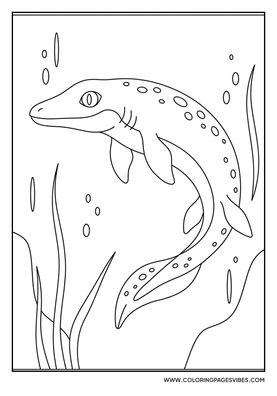 Mosasaurus with Glowing Eyes