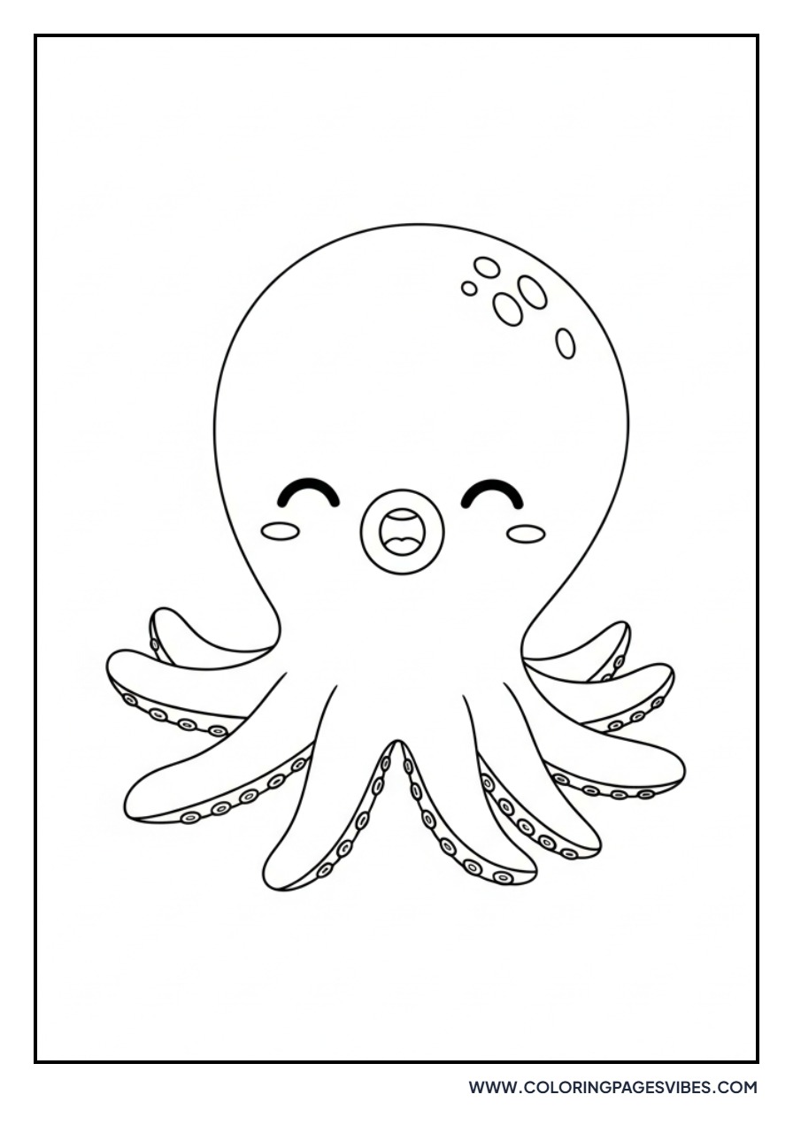 Giggling Kawaii Octopus