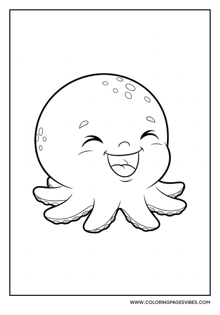 Laughing Chibi Octopus