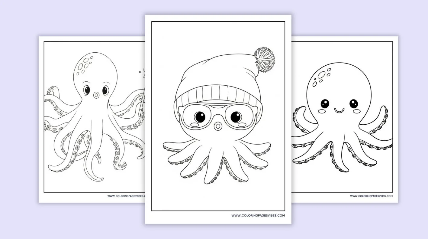 75+ Free Printable Octopus Coloring Pages