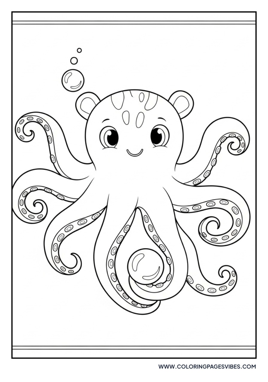 Octopus and Floating Pearl