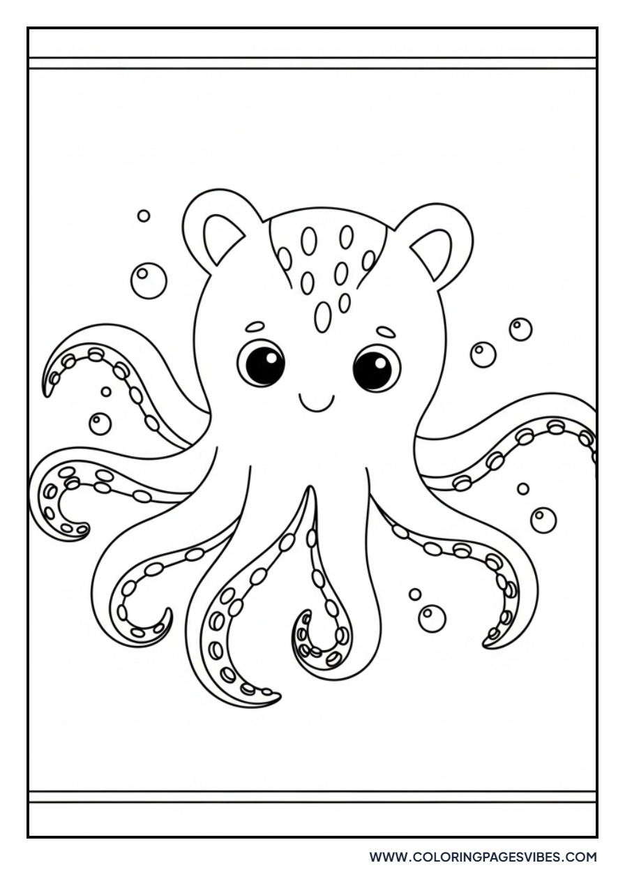 Octopus and Little Bubbles