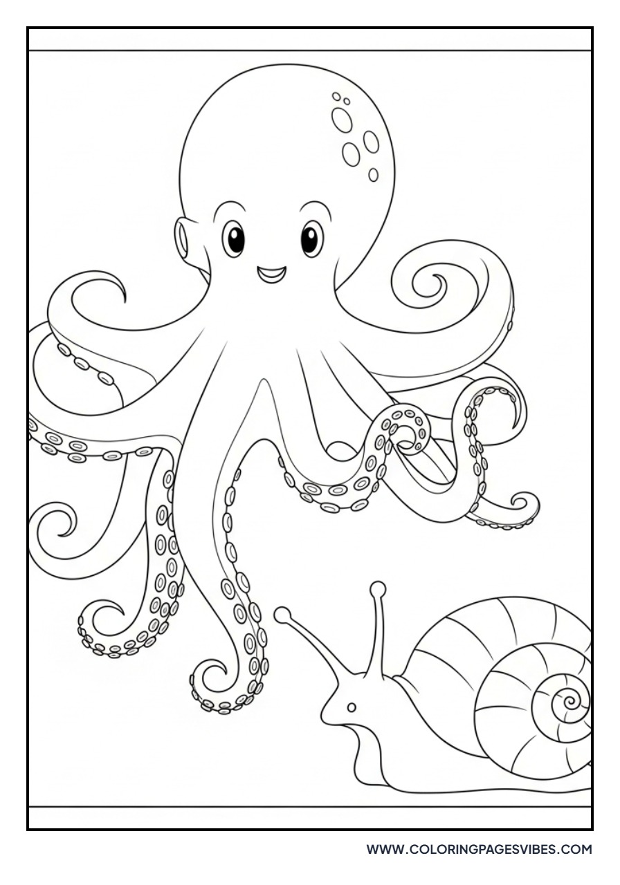 Octopus and Sea Snail