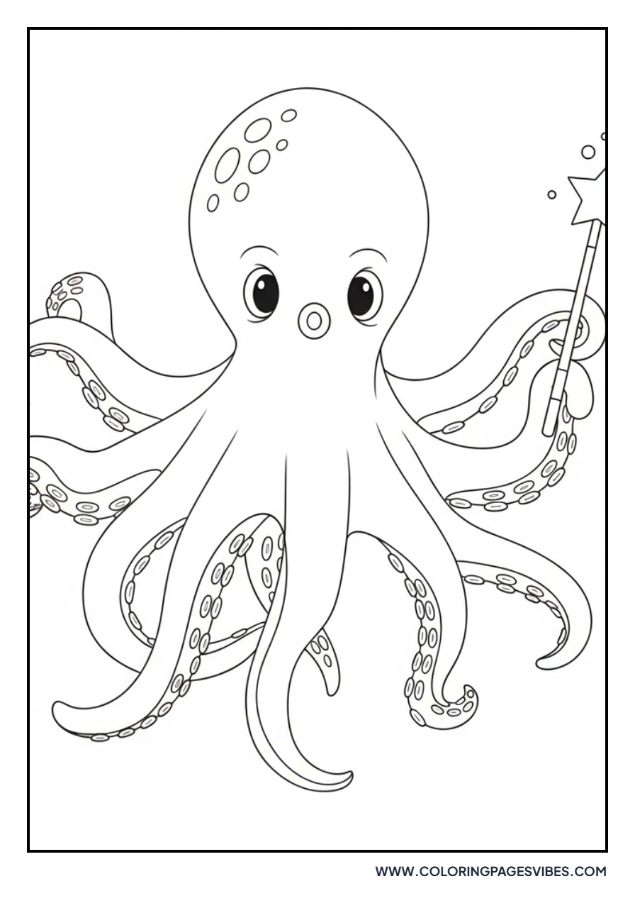 Octopus with a Wand