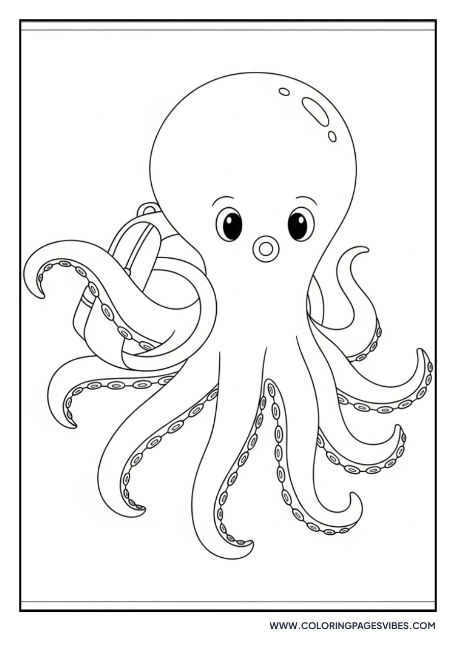 Octopus with Backpack