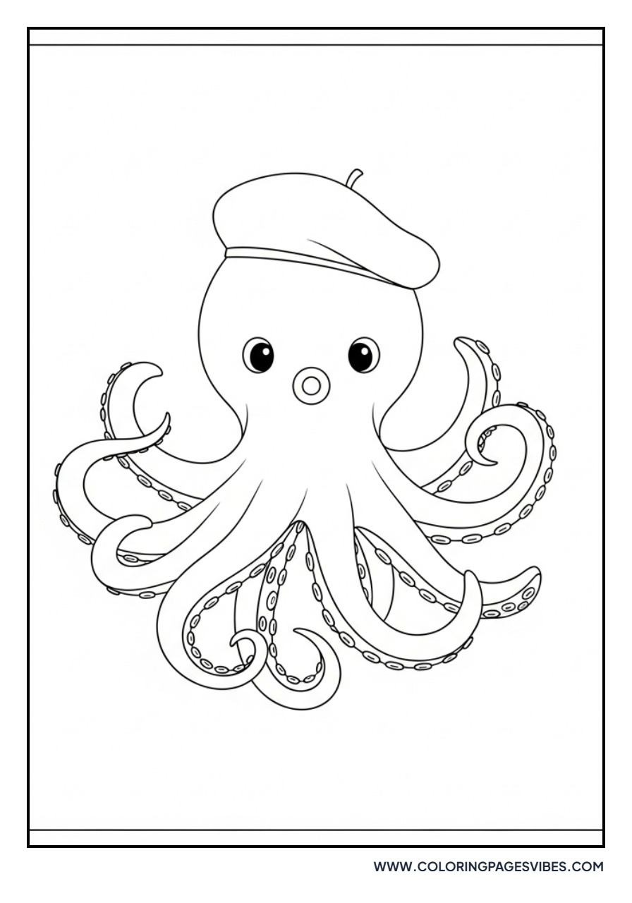 Octopus with Beret