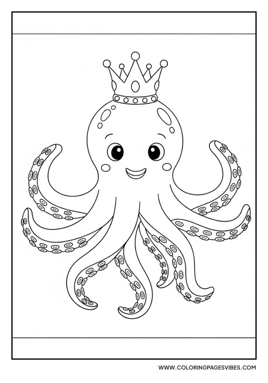 Octopus with Crown