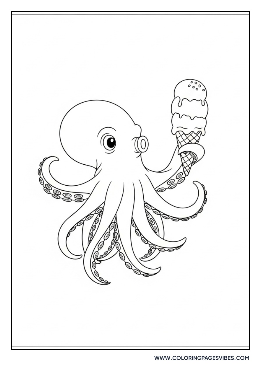 Octopus with Ice Cream