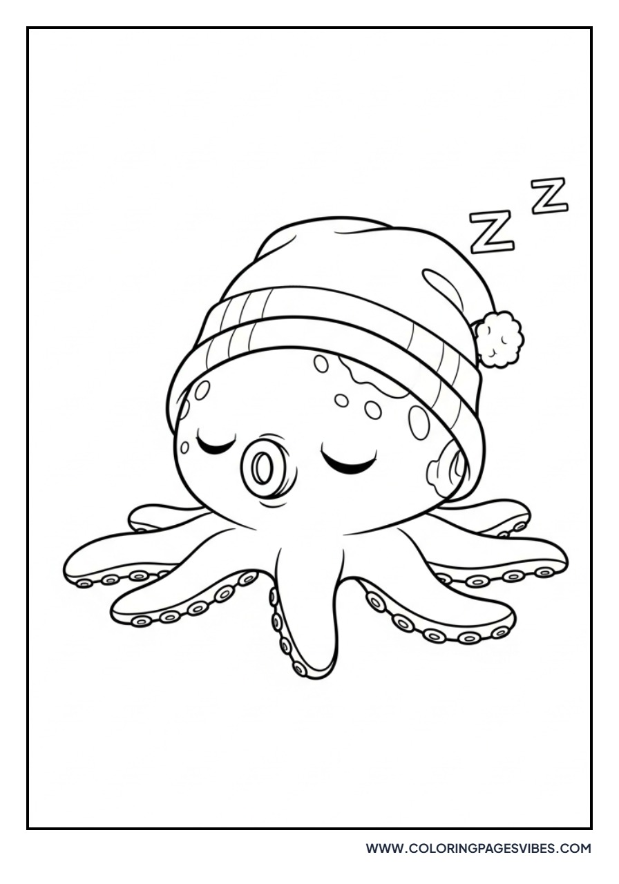Sleepy Chibi Octopus