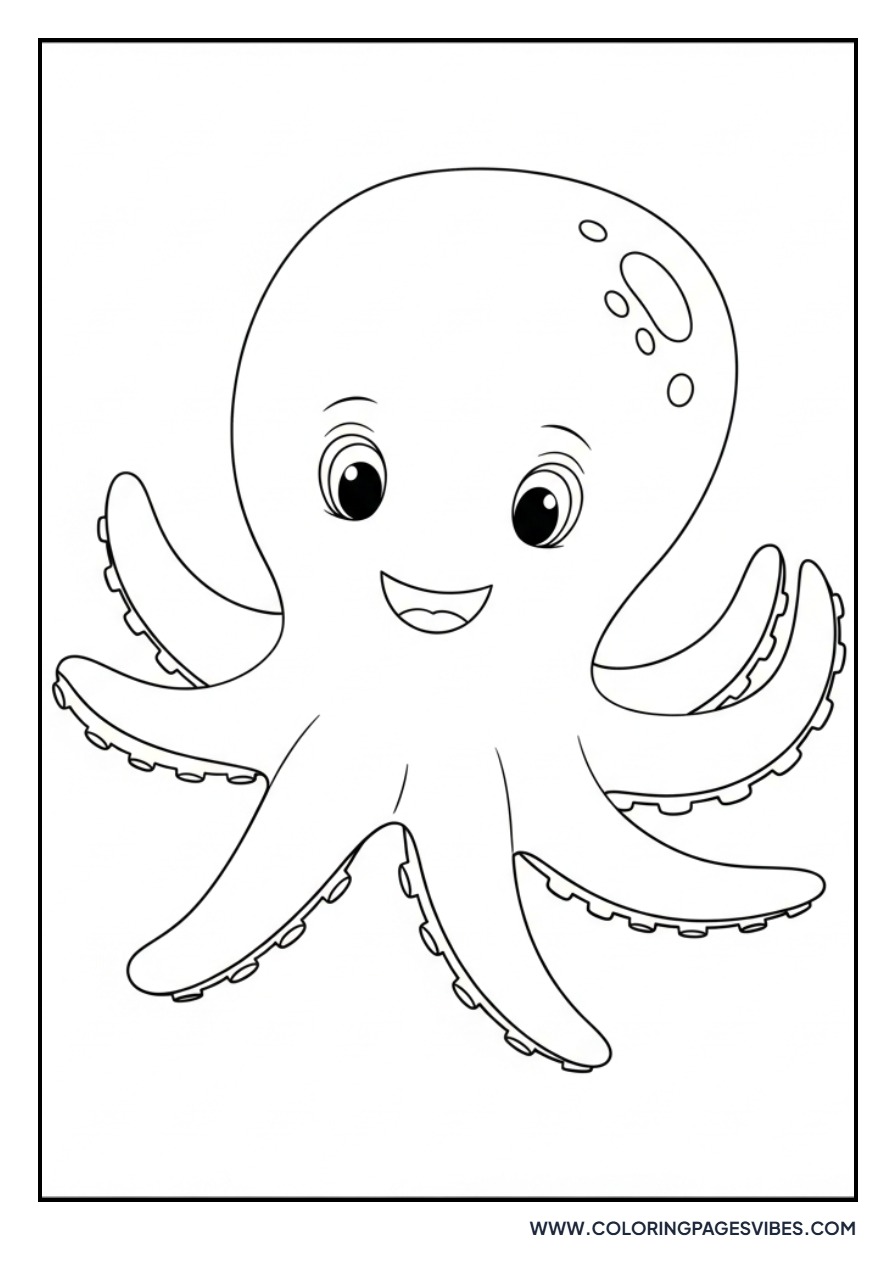 Smiling Octopus Face