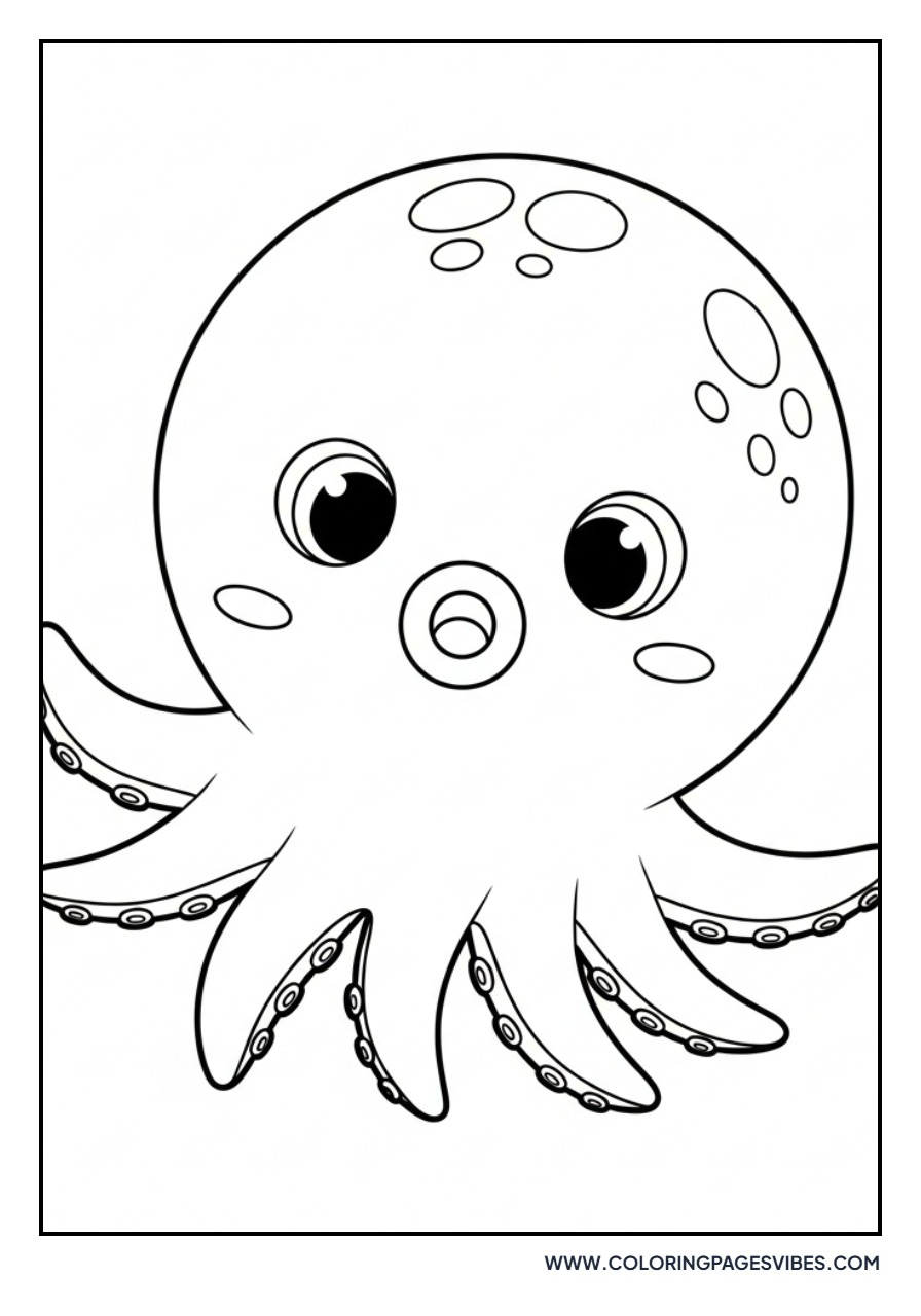 Smiling Round Octopus