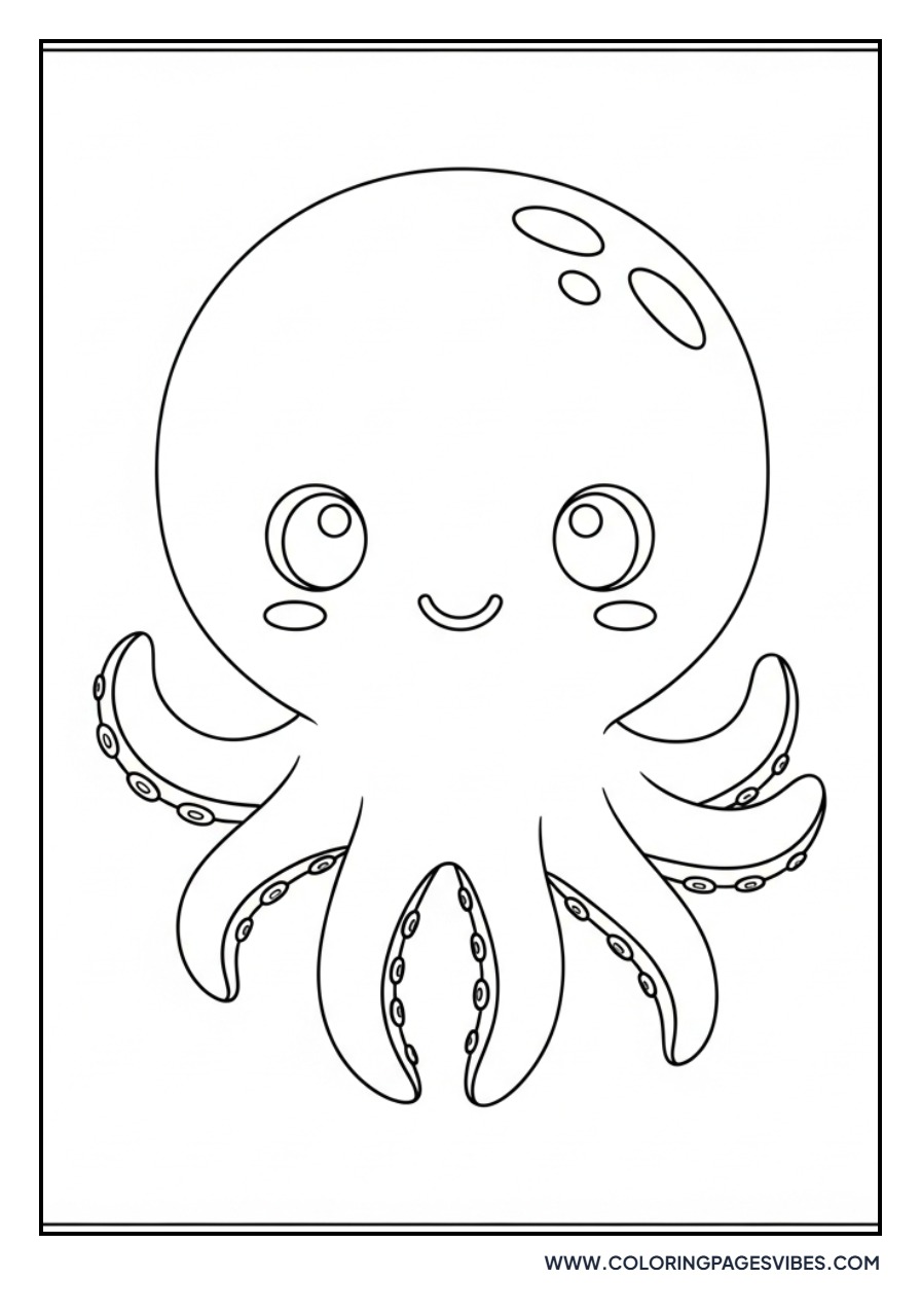 Thinking Chibi Octopus