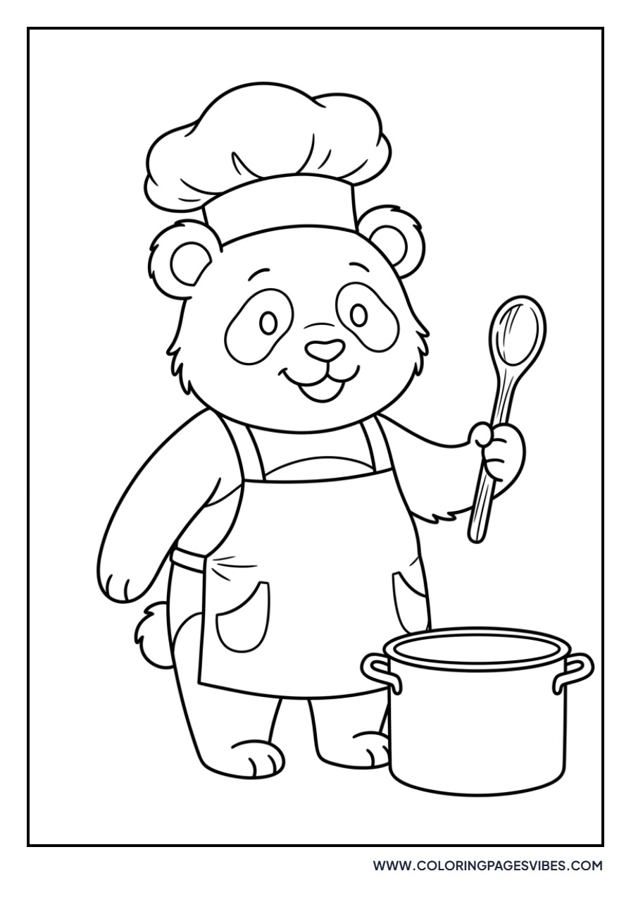 Chef Panda Cooking