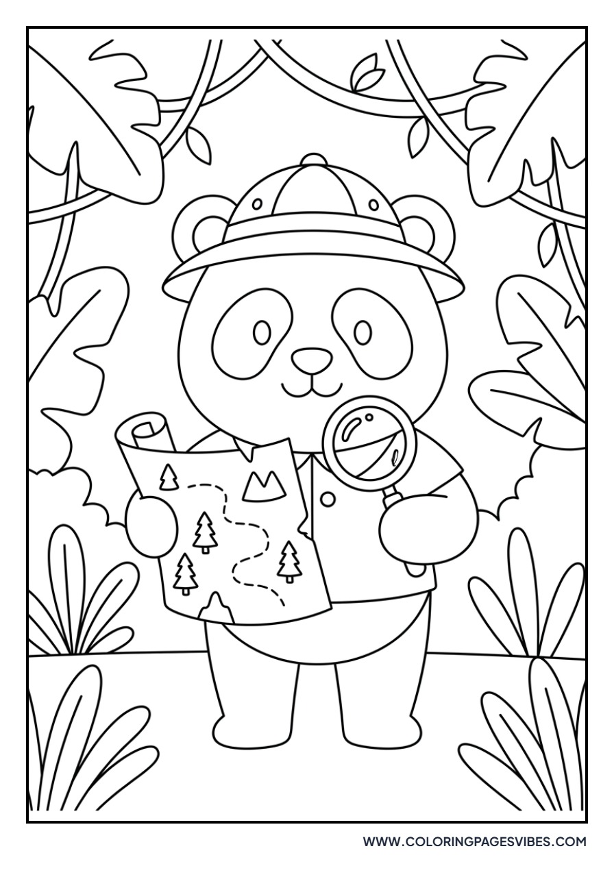 Panda Exploring with a Map
