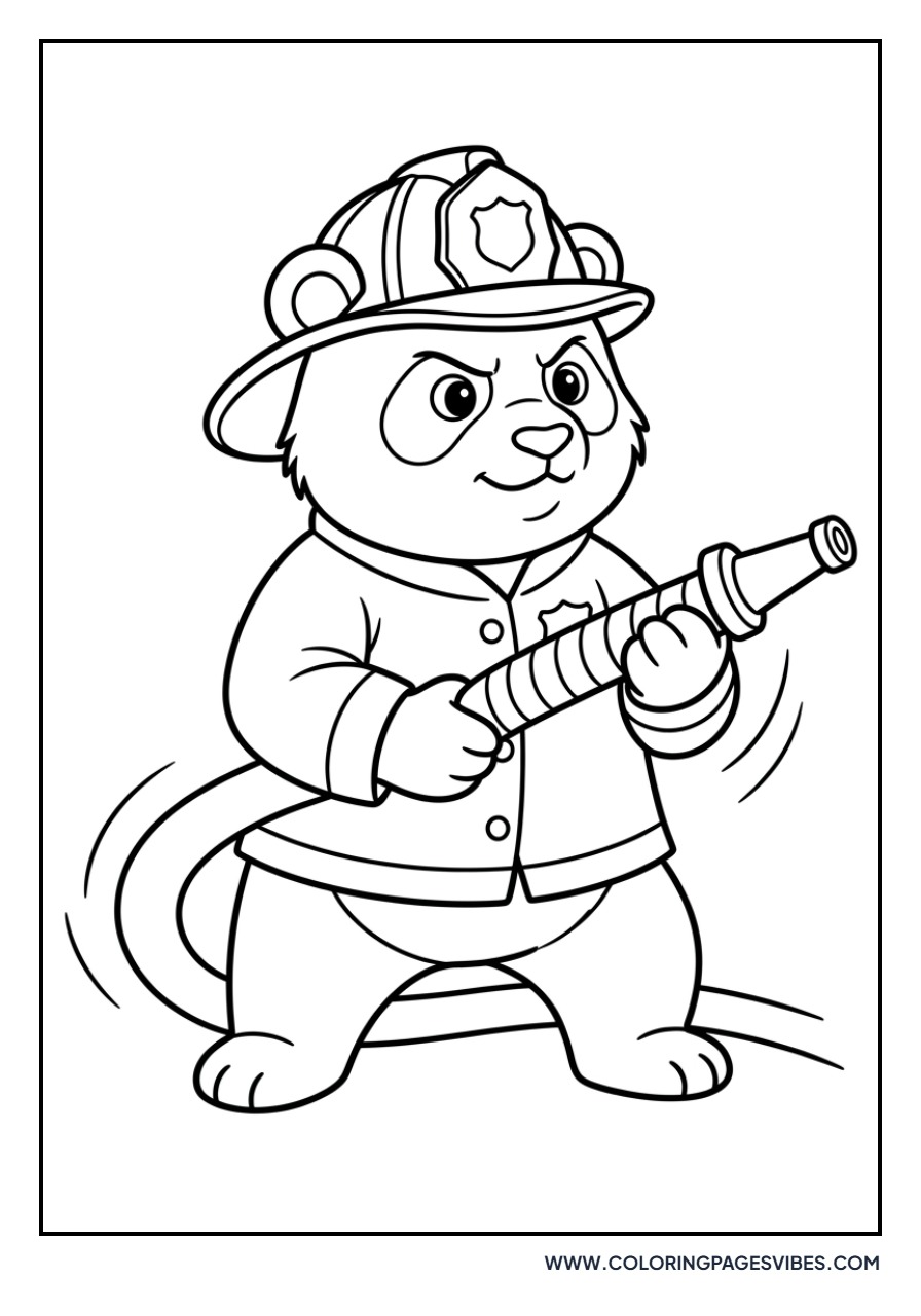 Panda Firefighter